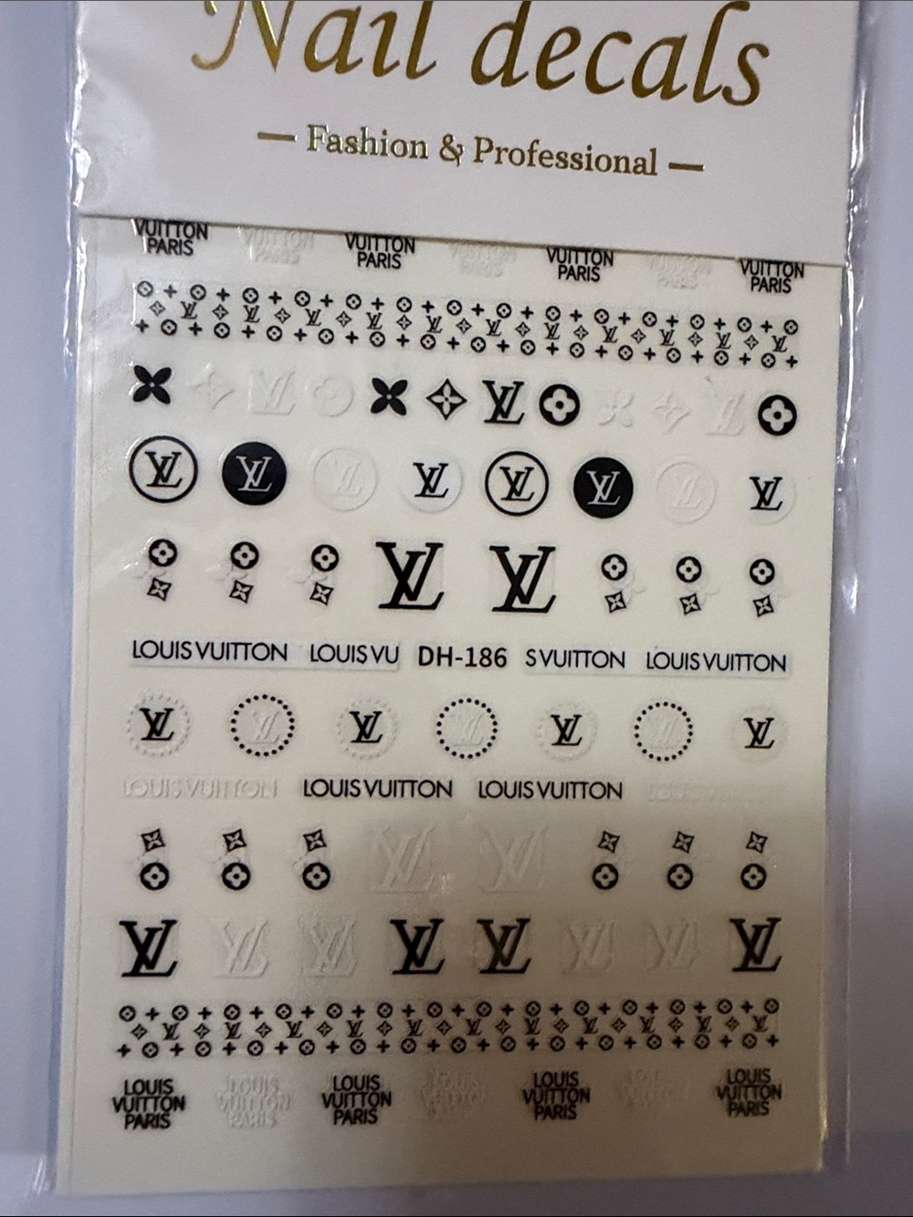 Black & White Nail Decals
